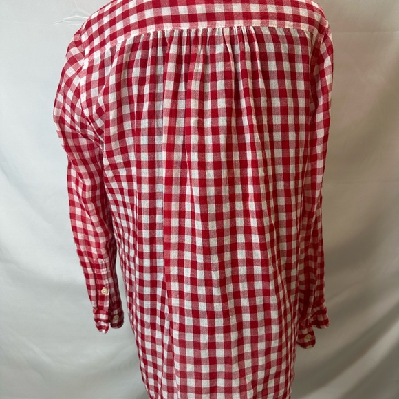 Ralph Lauren Denim and Supply Red/White Gingham long sleeve 💯 cotton Size L - Picture 9 of 13